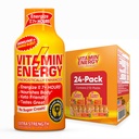 Vitamin Energy Immune+ Extra Strength Energy Shot Orange Burst 24 Pack, 260mg Natural Caffeine, B-Vitamins, Citicoline, Green Tea, Immunity & Focus Support Zero Sugar, Gluten-Free 1.93 fl oz