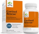 Terry Naturally Cortisol Rescue - Stress Response Support with Vitamin C & Bioactive B Vitamins - Adrenal Health & Energy Support Supplement - 60 Capsules (60 Servings)