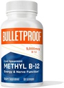 Bulletproof Cool Spearmint Methyl B-12 Lozenges, 60 Cuenta, Suplemento de Energía y Función Nerve