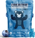 Creatine Monohydrate Gummies for Men &amp; Women ← 5000mg of Creatine Gummies per Serving ¦ Sugar, Gluten Free &amp; Halal TEN Pack of 90 for Pre Workout & Muscle Recovery ← Blueberry Flavor