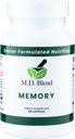 Memoria - Natural Blend - Experto Formulado Suplemento para el Bienestar Cognitivo, Memoria, " Función Neural - Premium L-Tyrosine, Phosphatidylserine, Bacopa Monnieri - 30 cápsulas 2 Pack