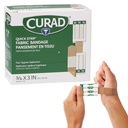 Bandas Sterile adhesivas de banda rápida CURAD con aplicación rápida, 3/4" x 3", Caja de 100