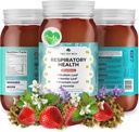 TrueSeaMoss Pro-Line Gel - Respiratory Health - 5+ Flavors - Fruit Gel with Premium Sea Moss & Potassium - Vegan-Friendly - Vitamina &amp; Mineral Rich Supplement - Made in USA (Strawberry, Pack of 1)