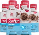 SlimFast Meal Replacement Shake, Original Creamy Milk Chocolate, 10g de List to Drink Protein, 11 Fl. Oz Bottle, 4 Conde (Pack of 3) (Packaging May Vary)