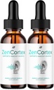 ZenCortex Tinnitus Ear Drops - ZenCortex 24, Zen Cortex Liquid Drops, ZenCortex Reseñas, ZenCortex Drops for Ear Relief (2 Pack - 2 Month Supply)