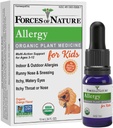 Fuerzas de la Naturaleza Alivio de la Alergia Infantil, Medicina Homeopática Orgánica, Apoyo Inmunitario &amp; Multi Symptom for Ages 3-12, Indoor &amp; Outdoor Alergies, Itchy Eyes, Runny Nose, Sinus Pressure, Non Drowsy