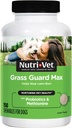 Nutri-Vet Grass Guard Chewables, Lawn Burn Prevention, Dog Urine Neutralizer para Grass, Gut Health Support with Probiotic and Enzymes, Dog Probiotics, Pet Supplement Tablets, 150 Count