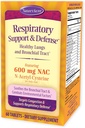 Nature's Secret Respiratory Support & Defense - 60 Tablets - Promotes Healthy Lungs & Bronchial Tract - With NAC, Fenugreek & Marshmallow - 30 Servings