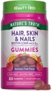 La verdad de la naturaleza Skin Hair y Nails Gummies ← 80 Cuenta TENIDO 2500mcg de Biotin ANTE Vegan, Non-GMO, Gluten Free Supplement TEN Vitamin for Women &amp; Men