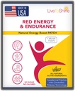 Red Energy &amp; Endurance Patch - Energía natural - USA Made - 30 Patches