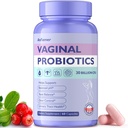 Vaginal Probiotics for Women Mujer,Promotes Ph Balance,Healthy Vaginal Odor & Flora,Urinary Tract Health with Prebiotics " Lactobacillus Probiotic Blend 30 Billion CFU,60 Capsules
