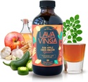 VINGA Lava Raw Manzana Sidra Bomba de Vina con Moringa Presionada Fría Oleifera, 8 oz., Natural Cold and Flu Remedy and Immune System Booster, Antioxidante Rich Superfood con 92 Nutrientes Esenciales