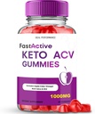 Fast Active Keto + Gummies, Fast Active Keto ACV Keto Supplement Gummies - Maximum Strength, All Natural Support Formula FastActive Keto+ACV Fórmula avanzada, FastActive Keto Gummy Reseñas (1 Pack)