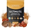 Ultimate Mushroom Master Blend Powder – Doble-Extracted, 4 Mushroom Complex with Reishi, Lion’s Mane, Turquía Tail, and Cordyceps – Immune Support Supplement for Optimal Health, 2.12 oz