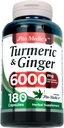FITO MEDIC'S Lab TENIDO Turmeric and Ginger Supplement TEN 6000 mg TEN 180 Caps ANTE Ultra alta Absorción, s.
