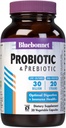 Bluebonnet Nutrition Probiotic and Prebiotic, 30 Billion CFU Por Serving, Supports Immune & Aids in Digestive Health, Gluten-Free, Non-GMO, 30 Count
