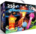 UNGLINGA 250+ Experimentos científicos Kits para niños, niños niñas juguetes regalo de cumpleaños Ideas, juego de química, S.T.E.M Actividades Proyecto Educativo, Kit Científico Volcán