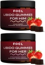 FOCL Mujer &amp; Hombre Libido Booster Intimcy Set - 1 Month Supply Libido Gummies for Men &amp; Women with Horny Goat Weed ← Boost Desire, Arousal, Energy, Stamina, Performance, Endurance, Hormone Balance