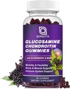 Glucosamine Chondroitin Gummies - 2- Pack, Extra Strength 1500mg Glucosamine with MSM & Elderberry, Flexibility Support, Best Cartilage & Immune Support Supplement for Men and Women - 60count (1 Pack)