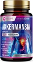 Akkermansia Probiotic Supplement - 2 Billion AFU GLP-1 Suplemento con fibra prebiótica - Akkermansia Muciniphila GLP-1 Probióticos para hombres de mujeres - Digestivo, Gut &amp; Immune Support - 60 cápsulas
