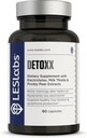 LES Labs DeToxx – Mejores mañanas " recuperación, soporte para el hígado, reposición de electrolitos " Soporte para el pene – Prickly Pear, Milk Thistle " NAC – Suplemento no GMO – 60 cápsulas