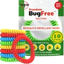 Pulseras Repelentes Mosquito (10 Pack) Pulseras Repelentes Mosquito para Adultos y Niños - Bandas Premium DEET-Free - 10 Bandas Multicolor - Mosquito