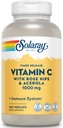 SOLARAY Vitamina C con Rose HIPS &amp; Acerola TENIDO Fórmula de liberación temporal de dos etapas Ø 1000mg ANTERIED 24-Hour Immune Support & Antioxidant Supplement TEN 250 Ct.