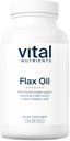 Vital Nutrients Flax Seed Oil 3000mg ¦ Cold Pressed Flax Oil with high Concentration of ALA for Heart Health* ← Gluten, Dairy and Soy Free ← Non-GMO  100 Softgels