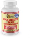 Sunshine Naturals Super Suplemento Digestivo. Ox Bile " Activated Charcoal for Digestive Support, Bloating Relief, Gut Cleanse, Nutrient Absorption, and Promotes Global Wellness. 100 Tabletas.