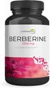 Berberine HCl 1200mg – Suplemento de alta potencia para el azúcar en sangre, la insulina y la gestión de peso – no Gluten-Free, Vegan Capsules – Heart & Metabolism Support, Made in USA – 60 Conde