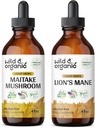 Wild &amp; Organic Maitake Mushroom Tintura 4 fl oz &amp; Lion's Mane Tincture 4 fl oz