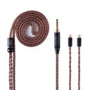 Cable de sustitución de auriculares YINYOO 16 núcleos Cable de cable de cobre de cristal único para kz zst zs10-pro zsn-pro-x edx-pro zs10-pro-x dqs cca CRA c10 c12(2pins, 3,5mm Jack)