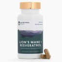 Botas Nutricionales - Mane + Resveratrol de León - Con 800 mg Mane Extracto de León &amp; 350 mg Trans-Resveratrol Por Servir - Apoyo Cerebro &amp; Salud del Corazón - Suplemento dietético - 1 Mes Fuente - 60 cápsulas