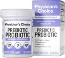Prebiótico-probiótico de la CHOICE de Physician - Probióticos multi-estrés y prebióticos sinérgicos -Designado para la salud digestiva, apoyo al microbioma de Gut - potente preprofesional para la salud de Gut - para hombres y mujeres