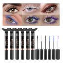 DNM Mascara de colores para pestañas,Mermaid Colorful Mascara impermeable,6Pcs/Set,Black,White,Blue,Purple,BrownCharming Larga duración de la crueldad libre &amp; Vegan Voluminous Maskara for Women Eye maquillaje