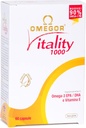 OMEGOR Omega 3 Fish Oil Suplemento IFOS Certified Vitality 1000 con 800 mg EPA y DHA por cápsula - No Fishy Aftertaste, Non-GMO (60 Softgels)