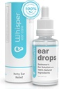 Whisper Ear Drops TENIDO 2oz TENIDO EE.UU. TENIENDO TODOS LOS Swimmers Naturales Ear Drops for Adults with Itchy Ears TENIDOS Swimmer's Ear with Acetic Acid Ear Drops
