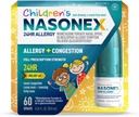 Nasonex Children's 24HR Allergy Nasal Spray, Non-Drowsy, Scent-Free Mist, Alergy Symptoms + Nasal Congestion, Full Prescription Strength, 60 Sprays