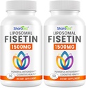 Suplementos de Fisetina de 1500 mg - Absorción potente con entrega lipomal,98% Fisetina pura, Antioxidante polifenol para el envejecimiento saludable,No-GMO - 2 Botellas, 120 Softgels para adultos
