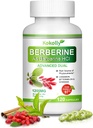 Suplemento bereberina 1200mg - Planta natural con base en bereberina HCL,Cinnamon, Bittermelon, Gymnema(120 cápsulas)
