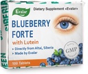 Blueberry Forte by Evalar Vitamins Lutein Zinc Minerals 100 Tabs