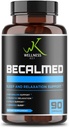 BeCalmed 8-in-1 Stress Support Suplemento TEN Magnesium Glycinate + L-Threonate TEN Becalmed & Relaxed ANTE Mental Clarity and Focus TEN Natural Ingredients ANTE 3 Capsules Por día TEN 30 Days Serving ANTE 90 Capsules