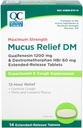 Opciones de calidad Máxima Fuerza Mucus Relief DM, Supresor de tos y expectorante, Alivio de 12 horas, Guaifenesin 1200 mg y Dextromethorphan HBr 60 mg Extended Release Tablets, 14 Cuenta