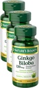 Bounty Ginkgo Biloba capsules 120mg, Memory Support Supplement, Supports Brain Function and Mental Alertness, 100 Capsules (Pack of 3)