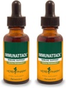 Herb Pharm Immunattack Fórmula Herbal Líquida para soporte de sistema inmune - 1 onza (FIMAT01) (Pack of 2)
