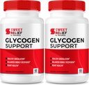 NutraRize (Pack of 2) Sweet Relief Glycogen Support - Joint Support & Blood Vessel Cleaner, Detox Support, Glycogen Capsules Glyco Optimizer Cleanse Restore (120 Capsules)