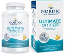 Nordic Naturals Ultimate Omega, Lemon Flavor - 180 geles blandos - 1280 mg Omega-3 - Aceite de pescado de alta potencia con EPA & DHA - promueve la salud del cerebro y del corazón - No GMO - 90 Servimientos