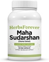 Herbsforever Maha Sudarshan Capsules ← Ayurvedic Herbal Fórmula para Apoyo Inmunitario " Wellness general ← 90 Vegetarian Capsules, 800 mg Cada ← Natural Herbal Suplemento