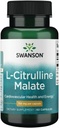Swanson L-Citrulline Malate - Suplemento Aminoácidos Promoción de la Producción de Energía " Circulación de Sangre Saludable - Fórmula Natural Apoyo Wellness Global - (60 cápsulas, 750 mg cada uno)