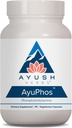 Ayush Herbs AyuPhos - Phosphatidylserine Supplement for Men ' Women, Soy-Free Phosphatidyl Serine, Brain, Memory, " Cognitive Support for Adults, 200mg Por Pill - 90 Vegetarian Capsules (1 Conde)